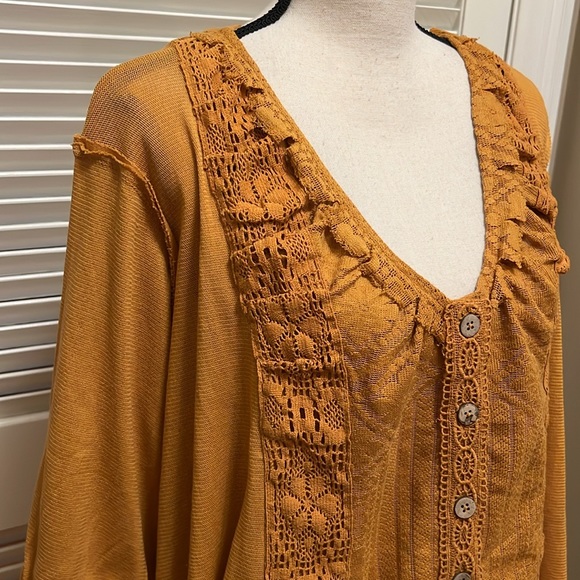 Free People Mae Top in Russet Orange, Size Small - Picture 7 of 17